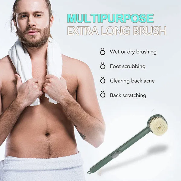 Lange handvat lichaamsrug massage douchebadborstel Body Exfoliage Scrubber Spa Foam Bath Accessories Bodyreinigingsborstel