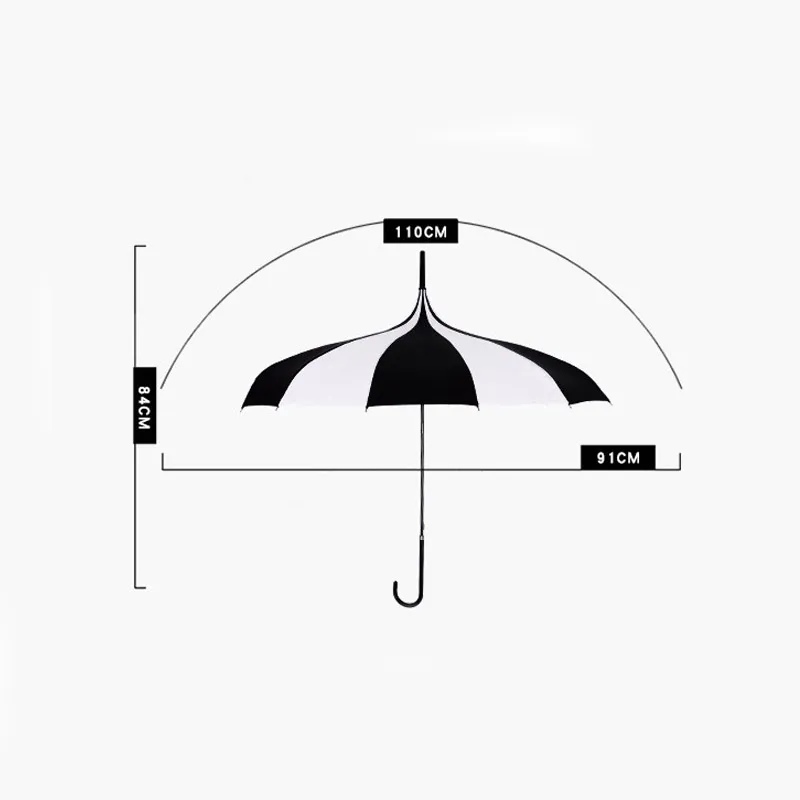 Hot Sale Brand Rain Umbrella Men Quality 16K forte Tower Pagoda Rain Umbrella Long Handle Umbrella parapluie feminina