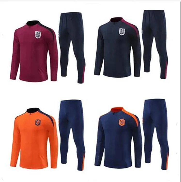 New 24/25 kids Netherlands national team jersey set training suit for children and adults 23 24 jogging training footbinding sportswear kit