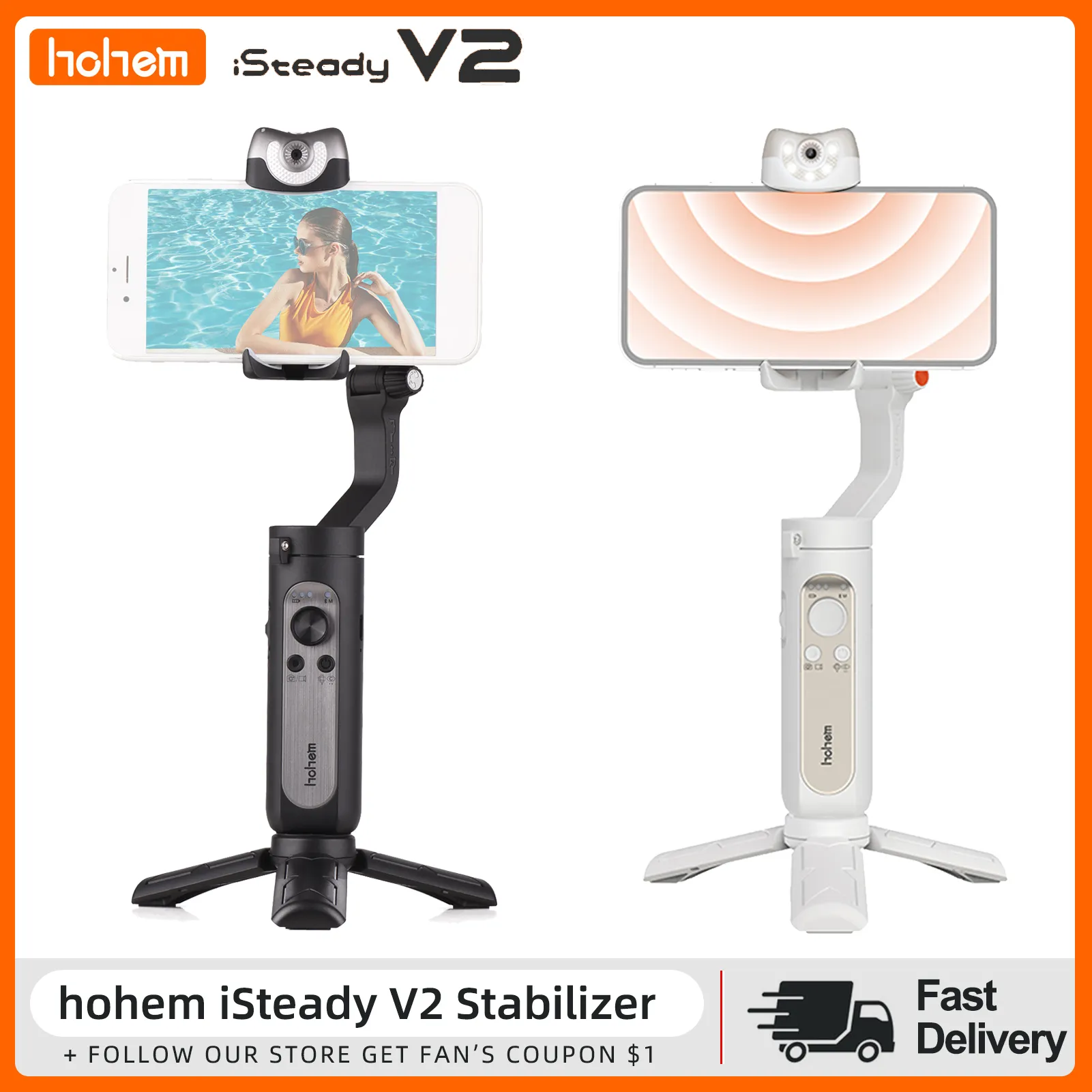 Hohem iSteady V2: Smart 3-Axis Gimbal with Gesture Control