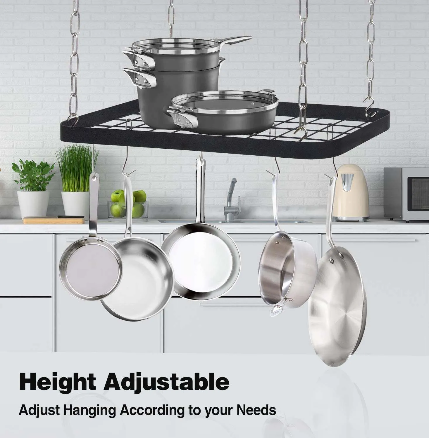 Kitchen Shelf Pot Rack Kitchen Hanging Pot Rack Cookware Storage Shelf... From Ddmydec, $118. ...