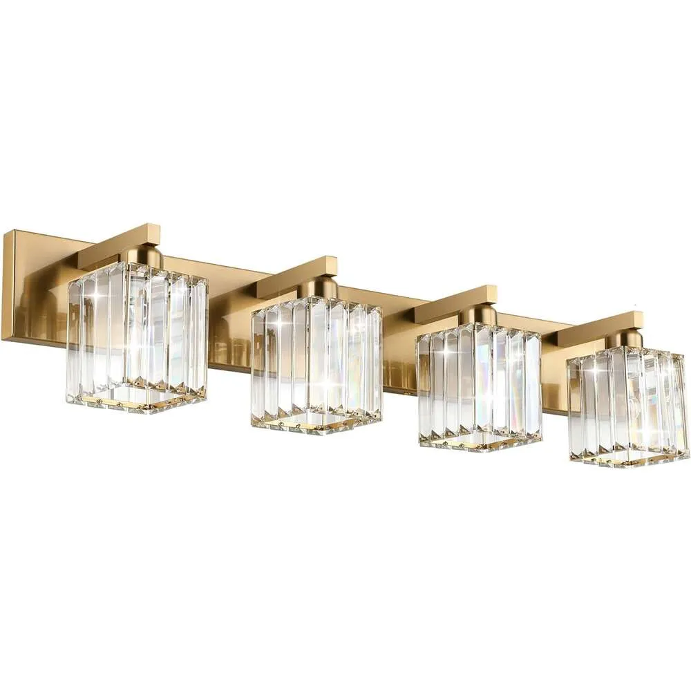 Aipsun Black Lightscures Want Vanity Light Crystal Modern Vanity Light для ванной комнаты 4 свет (исключить лампочку) - стильное и элегантное осветительное решение