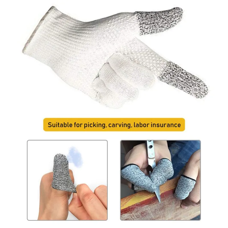10/20/30 stcs anti-gesneden vingerafdekking vingerbeschermer mouw flexibele vingertophandschoenen universele vingerafdekkingen keukengereedschap