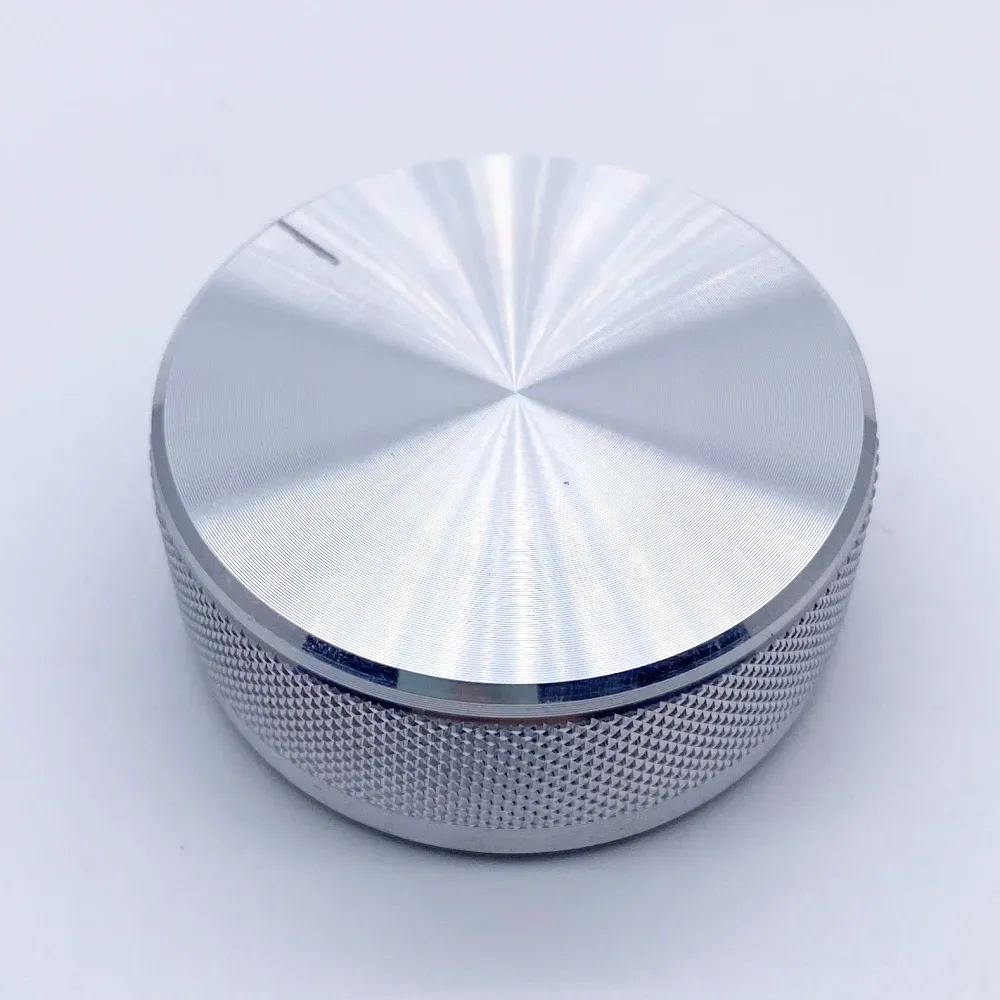 48*19mm aluminiumlegering Potentiometer kodare Volymkontroll Audio Knapp för 6 mm axelhålsknapp (räfflad axel dia/d-axel)