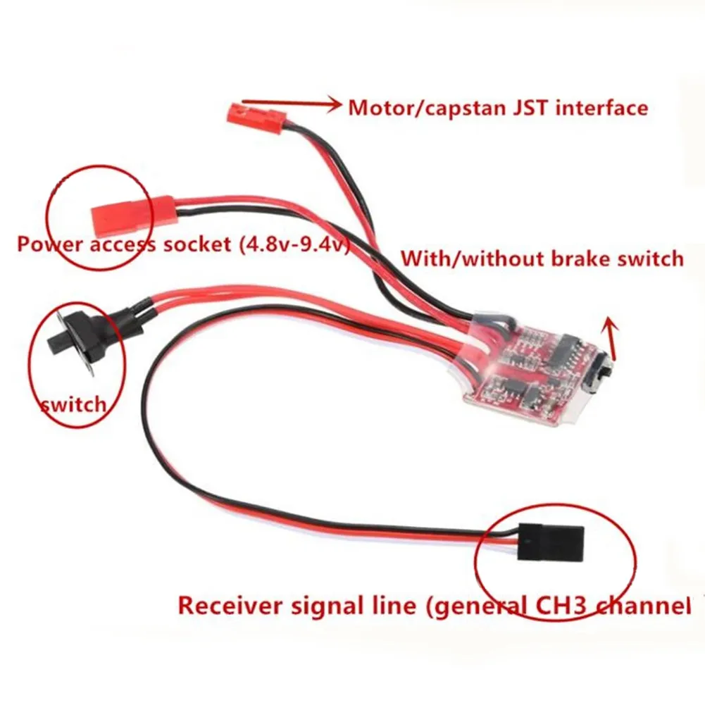 N20 Brossed Gear Motor + 30A Brossed Brossed Speed Controller Ensemble pour Orlandoo Hunter 1/32 RC Car Rock Crawler Pièces