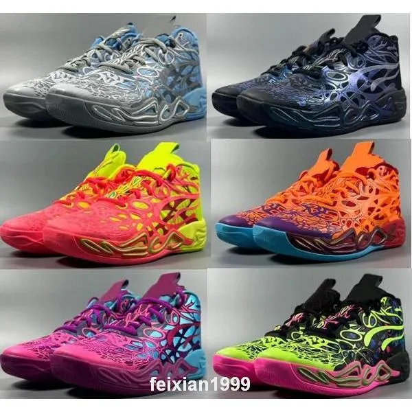 Schema da basket di Basketball Designer di palla lamelo Donne viola MB 4 mb0.4 mb4 in schiuma melo zapato lamelos rick 2024 man woman woman foriner sneaker size 5,5 - 12