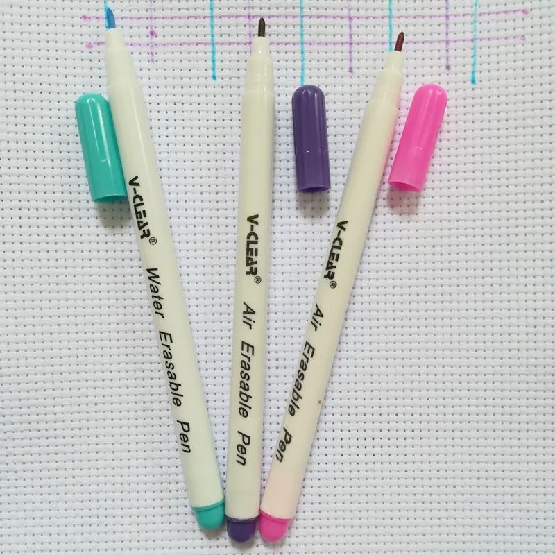 Vclear Blue Water Marker Pen Purple Air Airable Pen Chaco Ace Pen Markers Pink Fabric Paint Marker Tailor Pen Tools