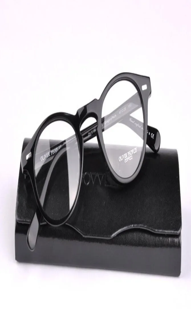 Marque de qualité supérieure Oliver People Round Glasss Clear Femme OV 5186 Eyes Gafas avec boîtier d'origine OV51866066277