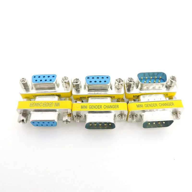 sourcing map RS232 DB9 9 pin Femelle VGA Adapt Connecteur Femelle 5pc sourcing map RS232 DB9 9 pin Femelle VGA Adapt Connecteur Femelle 5pc