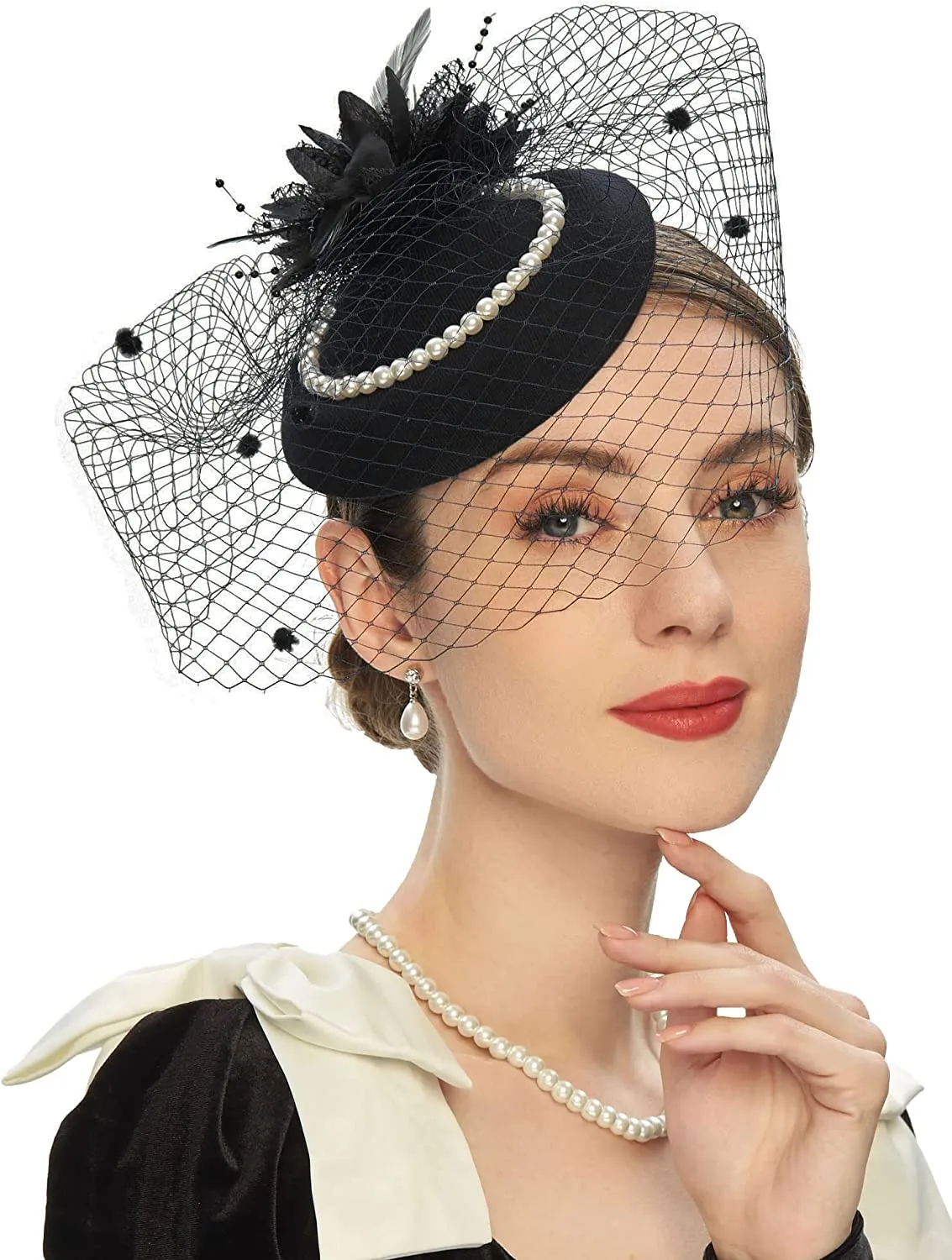 Elegant Pillbox Hats For Women Vintage 20s & 50s... From  display picture 1