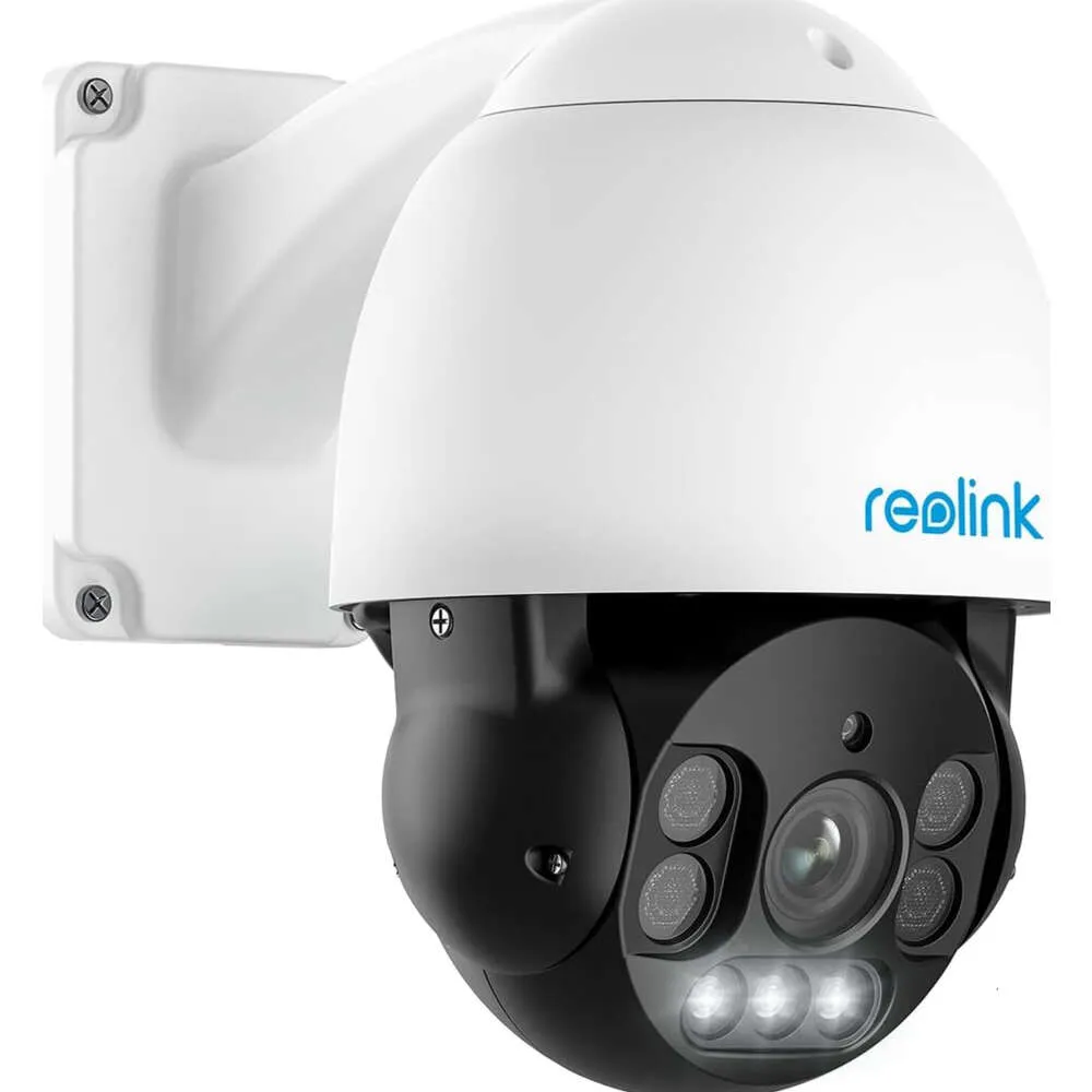 REOLINK 4K PTZ Outdoor Camera with 5x Optical Zoom, Automatic Tracking, Spotlight, Color Night Vision, Two-Way Communication, PoE IP Home Safety Monitoring - 256GB MicroSD