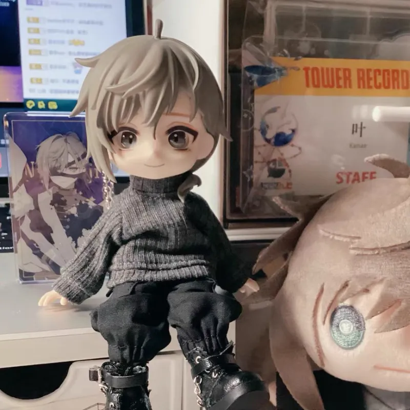 Vtuber Luxiem GSC Ob11 Open Eyes Faceplate Doll Accessories for