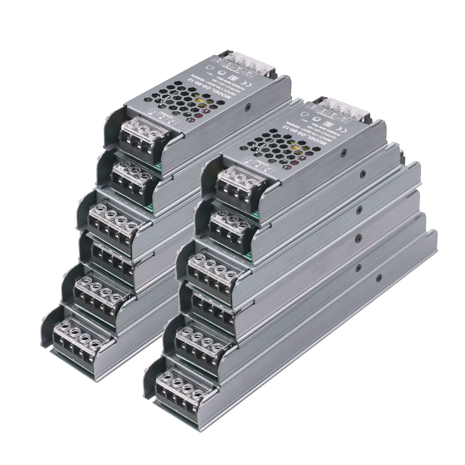 Ultra-Thin LED Switching Power Supply Dc12v 24v 5A 8.3A 10A Lighting - View #3