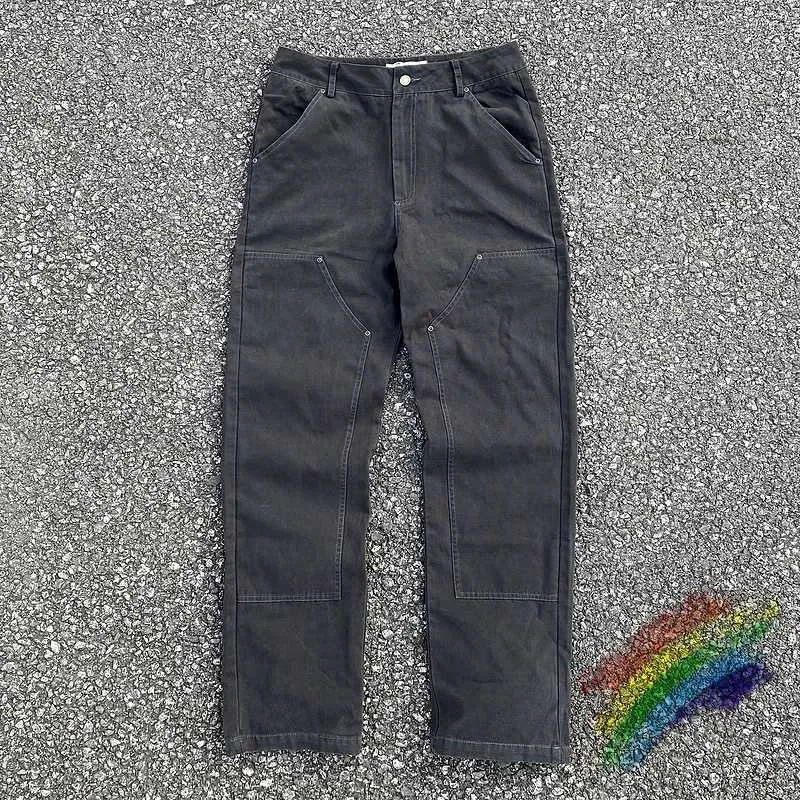 Herenbroeken Vintage hiphop kledingmerk Jogger Men Women Losse Casual Cargo Long Pants overalls broek J240409