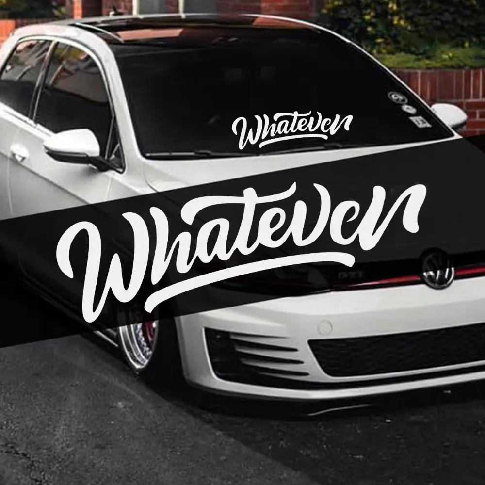 Car English Letters Stickers JDM Style Reflective... From Coisinistore ...