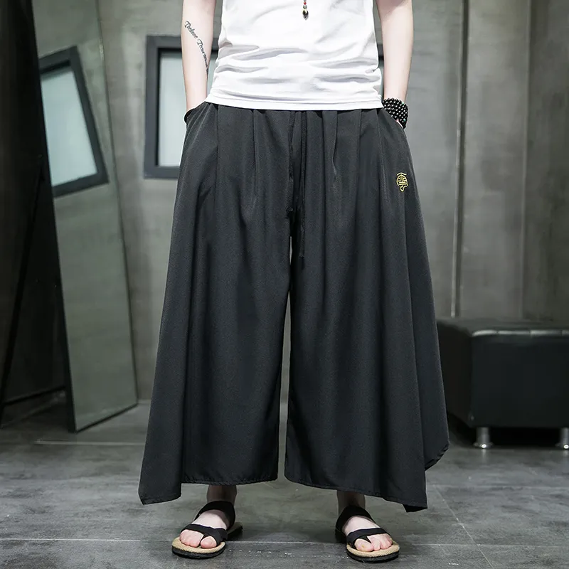 Men's 2022 Hakama Harajuku Kimono Samurai Pants - 5XL Men's 2022 Hakama Harajuku Kimono Samurai Pants - 5XL