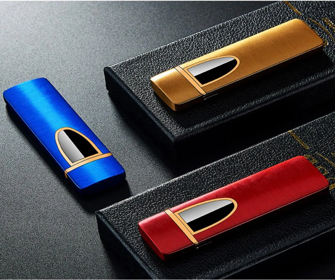 USB TouchsenStive Switch Leichter Zigarette Mini Leichter USB -Feuerzeuge winddicht flameless wiederaufladbares elektronisches Feuerzeug für Smok2741507