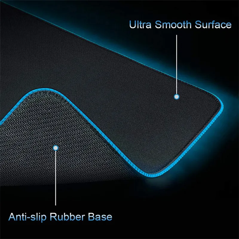 Gaming Desk Mat XXL RGB Mousepad Extended Non Slip Computer Desk Mats ...