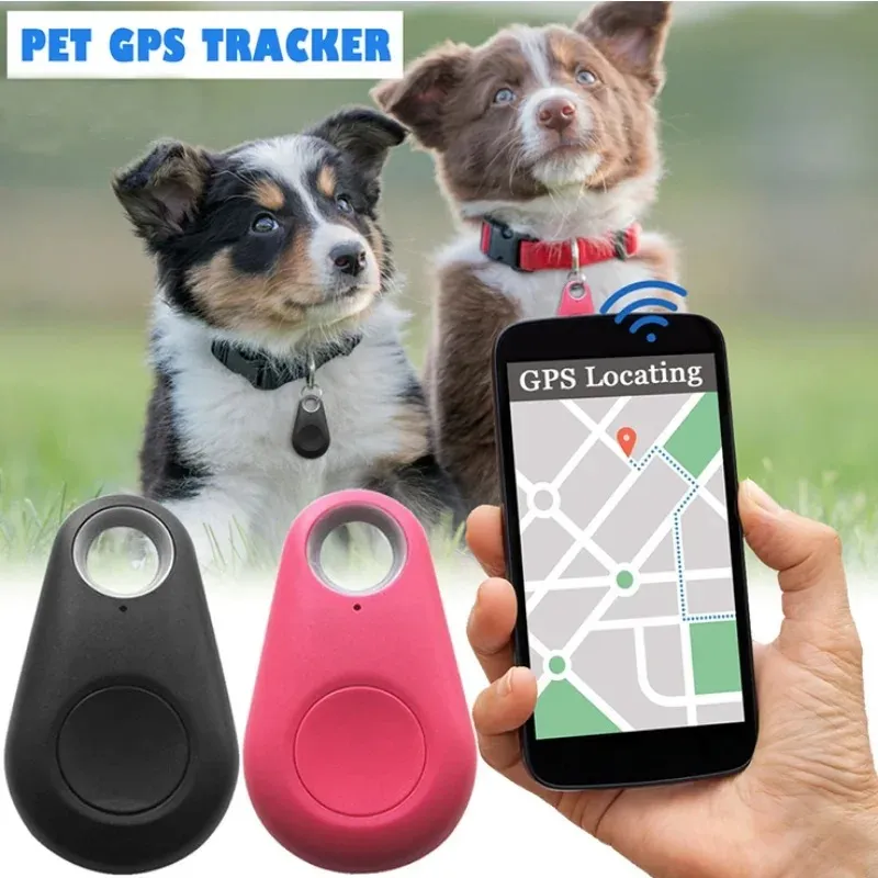 Mini Fashion Smart Dog Pets Bluetooth 4.0 GPS Tracker Anti-Lost Alarm Tag Trådlös barnväska Plånbok Nyckel Finder Locator