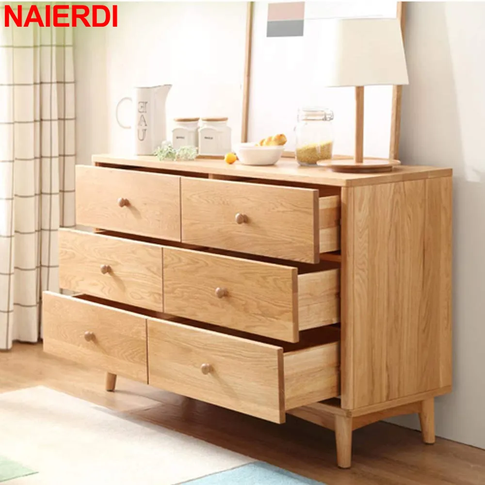 Naierdi 10 Pack Wood Round skåp Knobs och hanterar naturliga träköksskåp för möbler förvarar Garderobhandtag