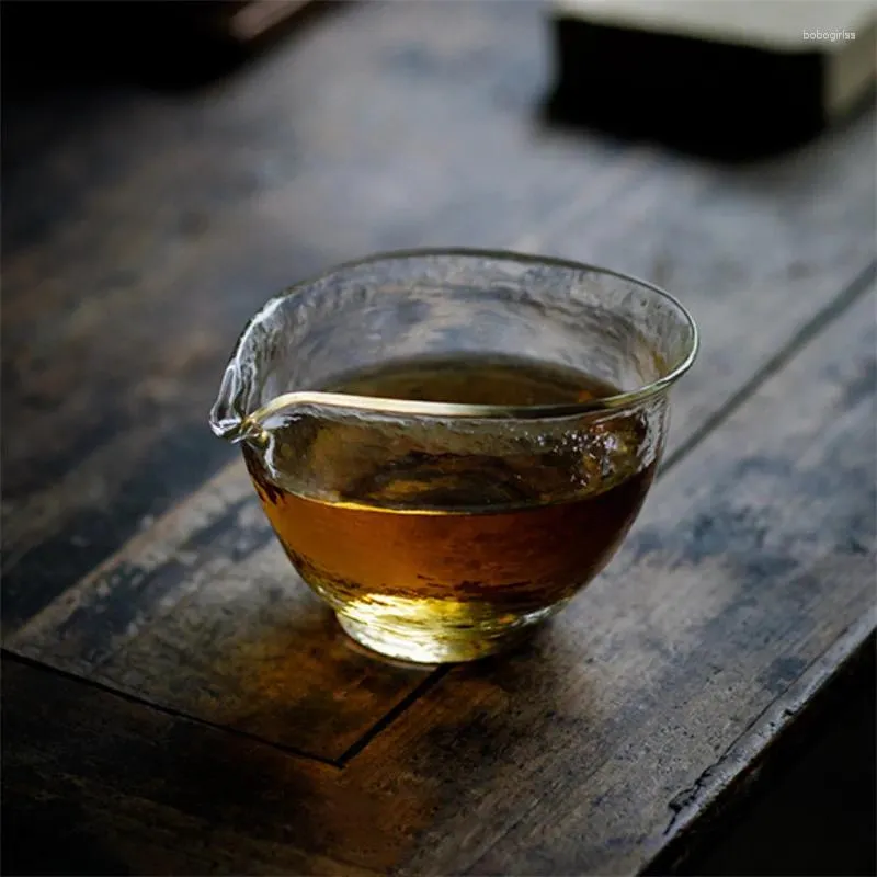 Cups Saucers Japanese Style Glass Teapot Heat-Resistant Transparent Tea Pitcher Creative Fair MugGongdao Drinkware Teacup