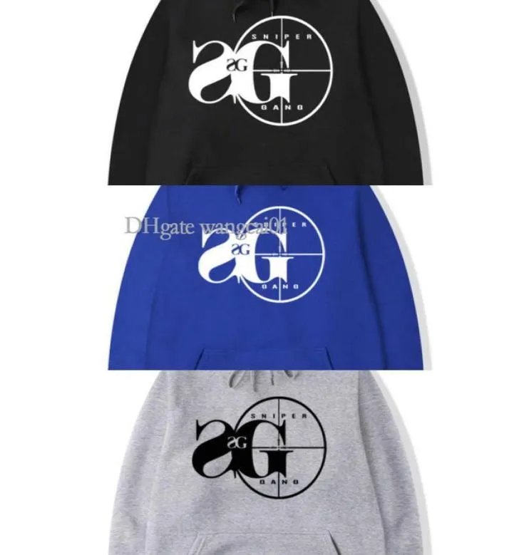 Men039s Hoodies Sweatshirts Vsenfo Sniper Gang Hooded Sweatshirt Kodak Black RAP Hip Hop Unisex Hoodie Cool Version Street Pull1979150