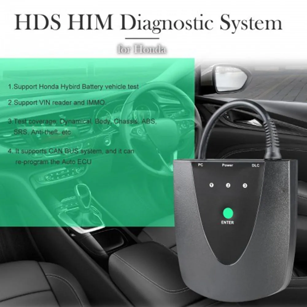 2024 Latest Software V3.104.24 for Honda HDS HIM Diagnostic Tool with Double PCB Board Get RS232 Convert Connector