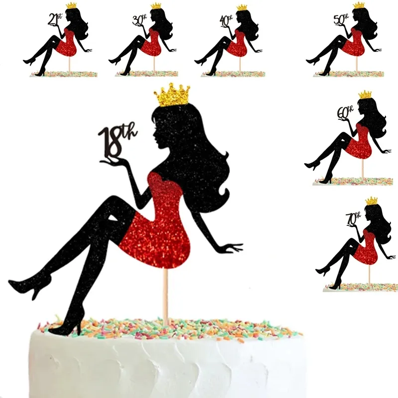 High Heels Lady Girl Cake Topper Paperboard Birthday Cupcake Decorations  for 18th to 90th Birthday from Dhgate Other Event & Party Supplies - price  19.07