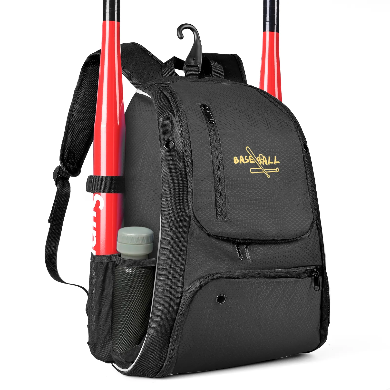 Pitching Backpack Baseball And Softball Backpack Bag Waterproof Sports Gear With Shoulder ...