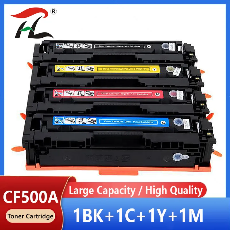 توافق 202A CF500A خرطوشة الحبر الملونة لـ HP Color LaserJet Pro M254 M254DW 254NW MFP M281CDW 281FDN 280 280NW