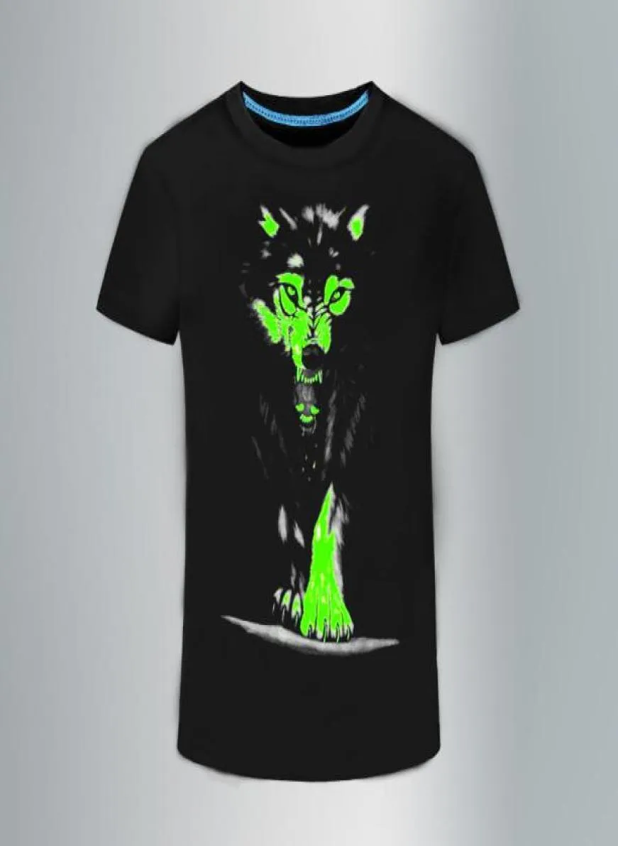 2018 Nieuwe 3D T -shirt mannen Leisure Fluorescerende gepersonaliseerde shortsleeve Luminous T -shirt Summer Tops Men T -shirt lichte kleding5518960