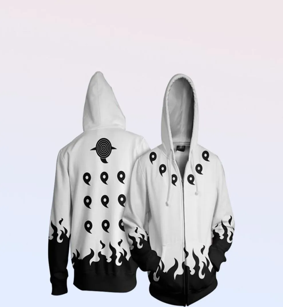 CloudStyle 3D Zip Up Hoodie Men Anime 3D Print Cosplay Sweatshirt Långärmad hoody Streetwear Zipper Jacket Hipster 5xl Y27059975