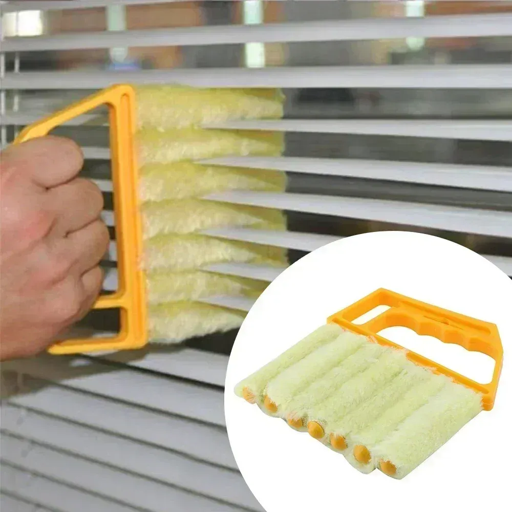 Venezian Blind Cleaner Removável escova de escova lavável Janela de ar condicionado Duster