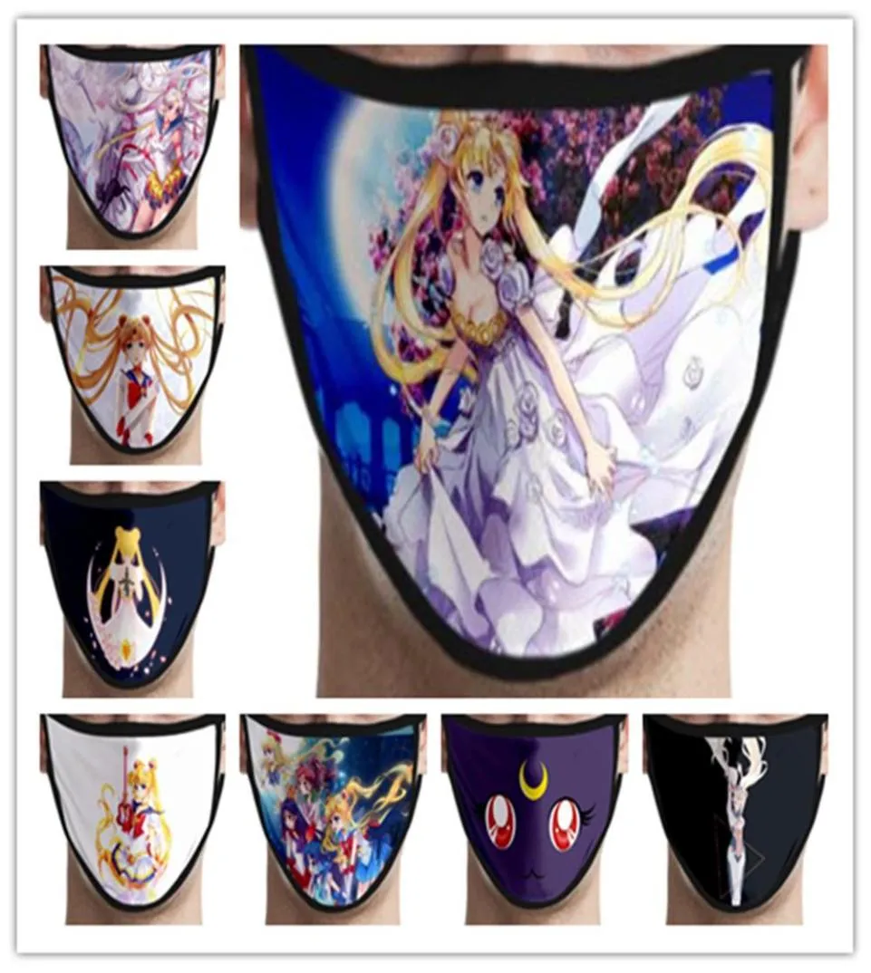 Sailor Moon Mask Anime Cute Cartoon Cosplay Aprofproofr Keep Warm Masks Masks NEW Twenty Pattern9057660