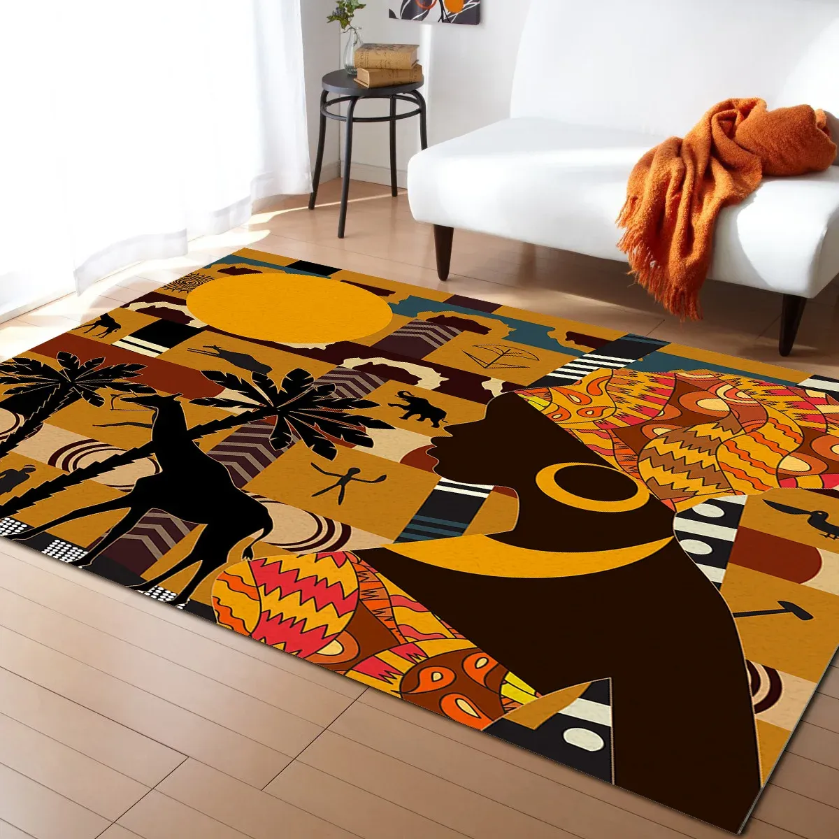 Tribu africain motif de tapis chambre de chambre à coucher de chambre à coucher tapis salon