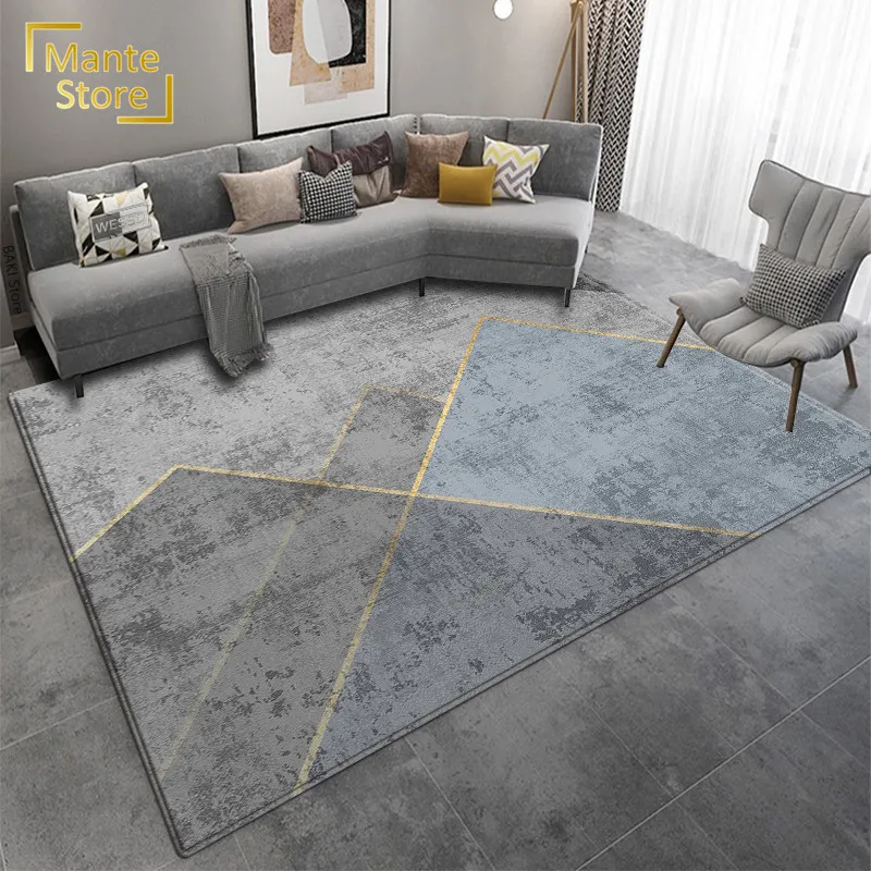 Tapis abstrait moderne Grey Grey Geometric Carpet Tappet Coupure personnalisée Papier long pour le couloir Entrée Mat de sol de la salle de bain