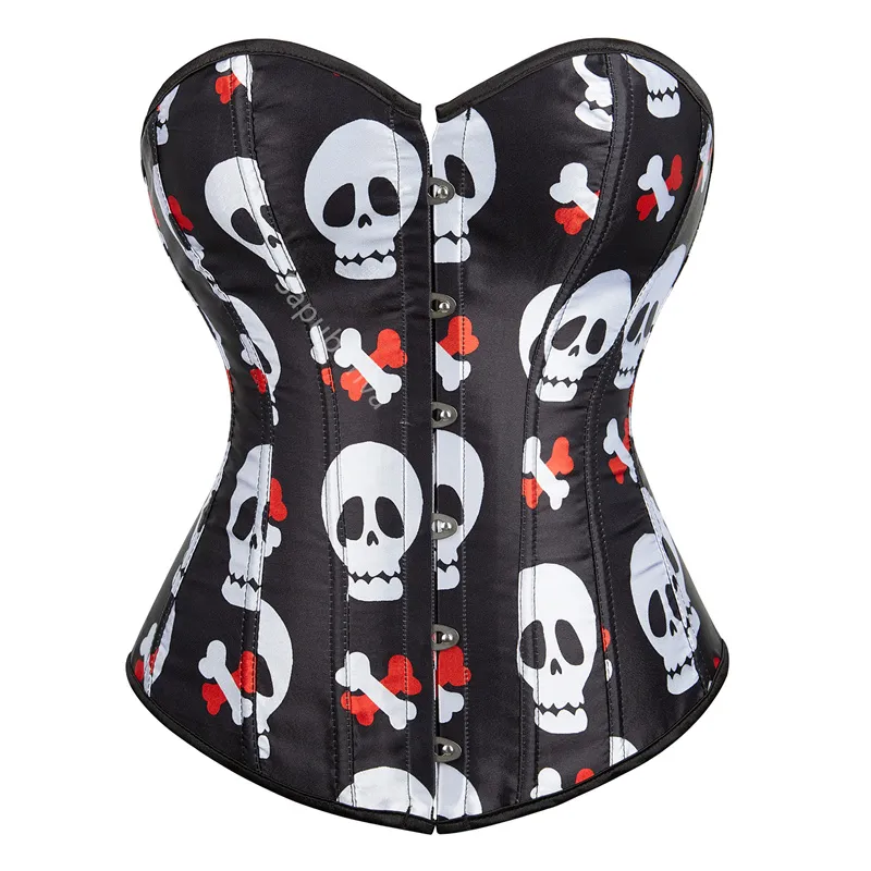 Bustiers de corsés para mujeres Overbust Corset Top Corselet Sexy Pumpkin Creamel Corselet de talla grande Corsetto Korsett