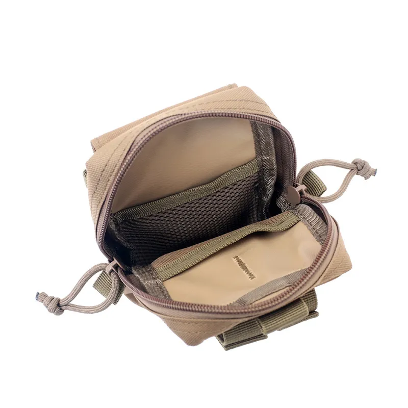 Pack de téléphone sac de ceinture de taille militaire EDC Pack de chasse à outils d'outils 1000d Système de molle tactique Sac à dos MOLLE ACCESSOIRES SAG