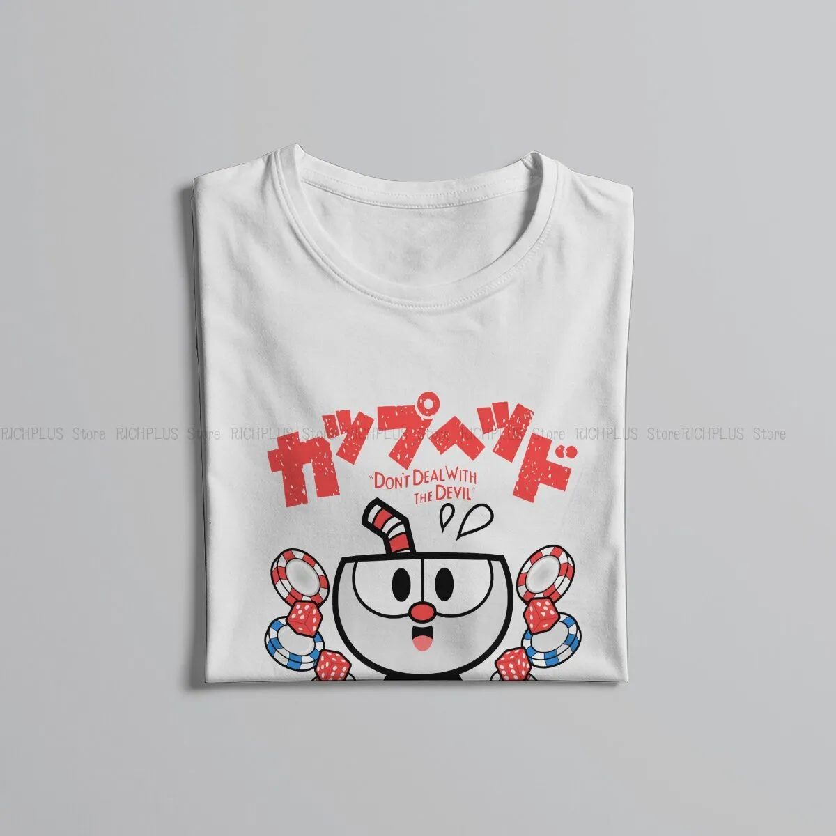 T-shirt Graphique Cuphead Neuf En Coton - Marque H And C Apparel - Parfait Comme Cadeau Geek