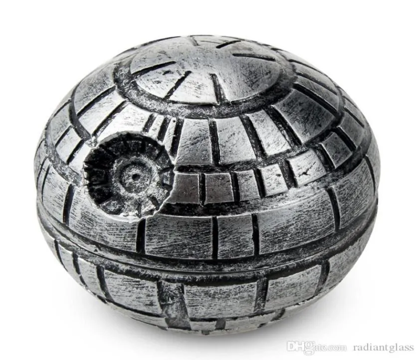 Outros acessórios para fumantes Death Star Tobacco Grinders 2 polegadas 3 camadas moedor de pokeball redonda aluminium3839401