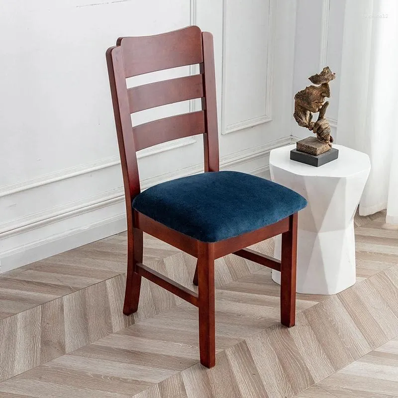 Крышка стулья регулируемая подушка набор столовой твердый цвет полиэфир