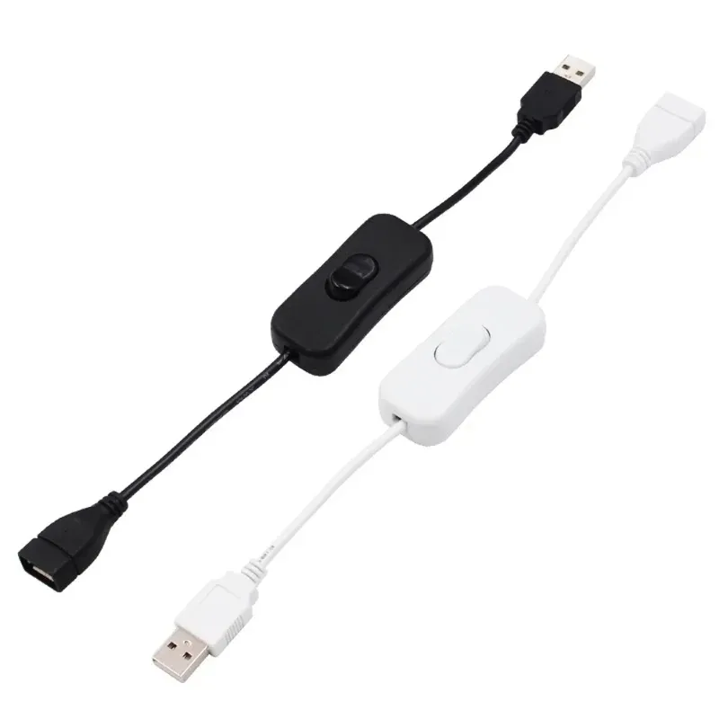 2024 ESCAM 28 cm USB -kabel met schakelkabelverlengingsschakelaar voor USB -lamp USB ventilator Voedingslijn Duurzame Hot Sale -adapter voor USB