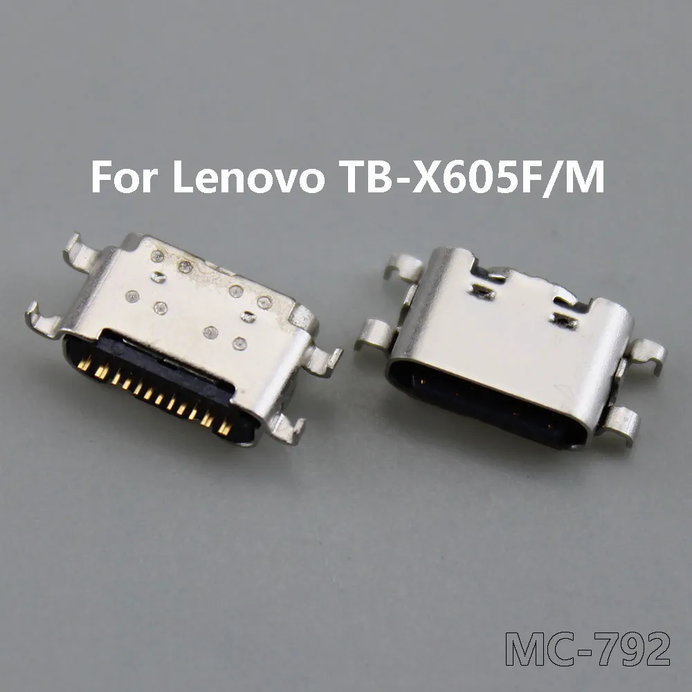 1-10pcs Mikro USB Tip-C Tip 16 Pin Şarj Konektörü Soket Bağlantı Noktası Orijinal Lenovo TB-X605F/M Dizüstü Bilgisayar USB Konnektörü