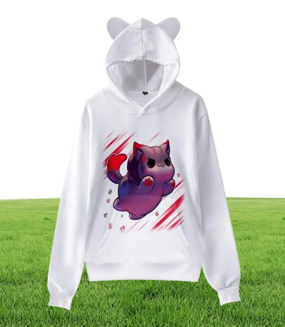 Aphmau Merch Kids Hoodie for Boys Girls Harajuku Sweatshirt Streetwear Hip Hop Kawaii cat Ear Pulloverフード付きジャケットCosplay4858974