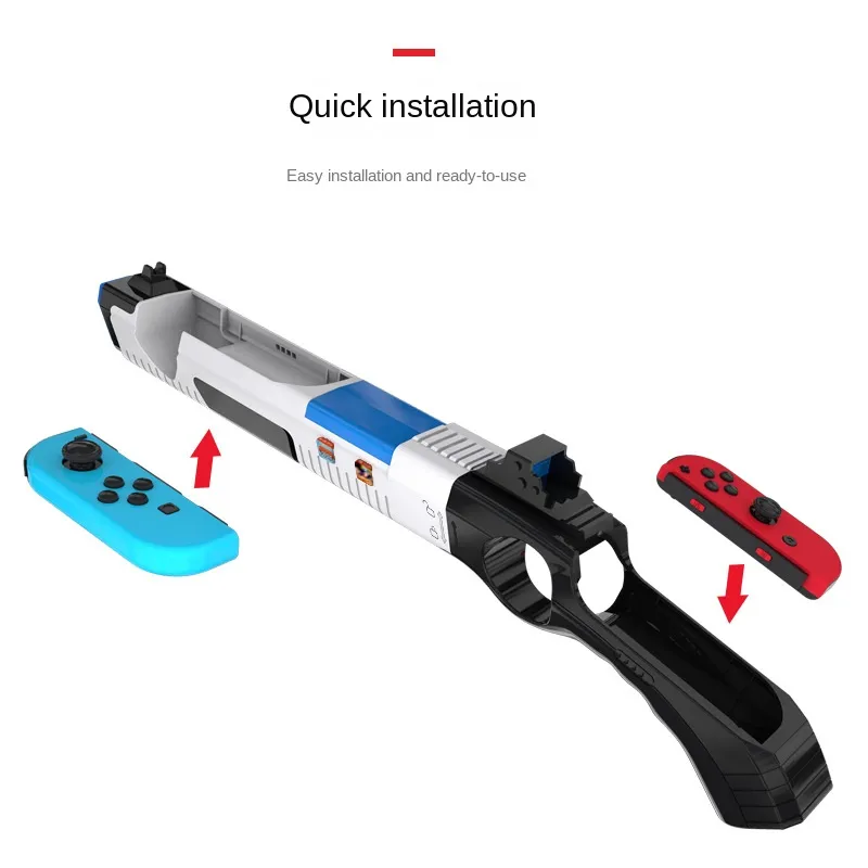 Nintend Switch ns/ns OLEDゲームコントローラーゲームパッドJoypadゲームアクセサリーの銃の形のハンドグリップセンスジョイスティック