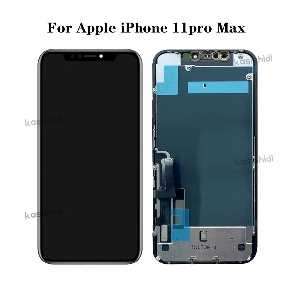 AMOLED LCD för iPhone 11 11 Pro 11 Pro Max Display Pekskärm Digitizer Assembly Screen Replacement Display 100% testad