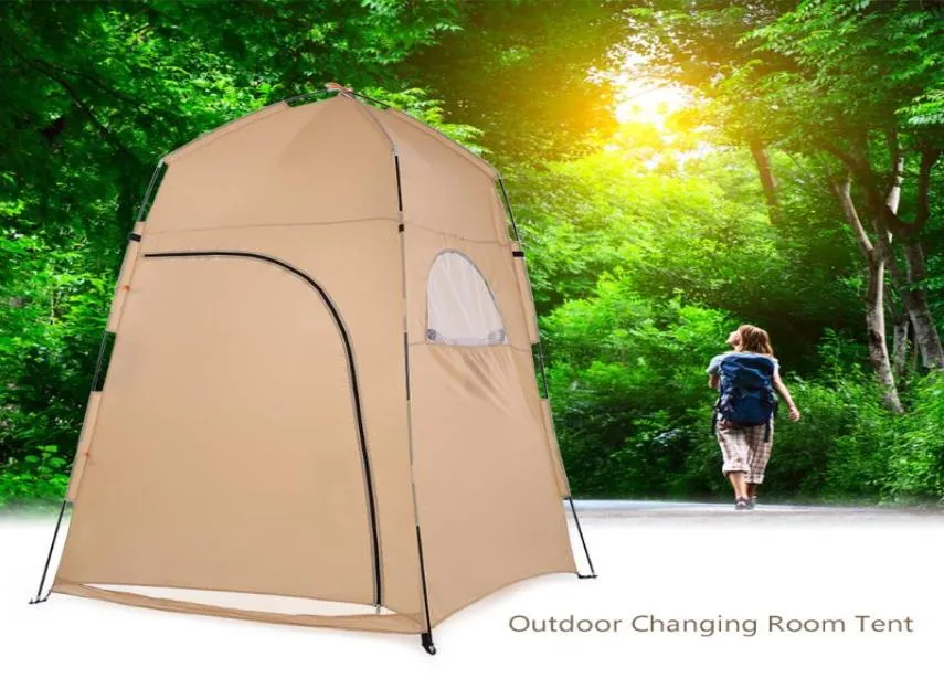 Kamp Çadır Taşınabilir Açık Duş Banyosu Değişen Fitting Oda Barınağı Plajı Gizlilik Tuvalet Çadırları ve Sığınakları5273044