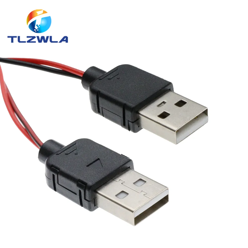 thumbnail image 2 of Mua Alligator Test Clips Clamp To USB Male + Female Power Supply Adapter Wire 2 of 11