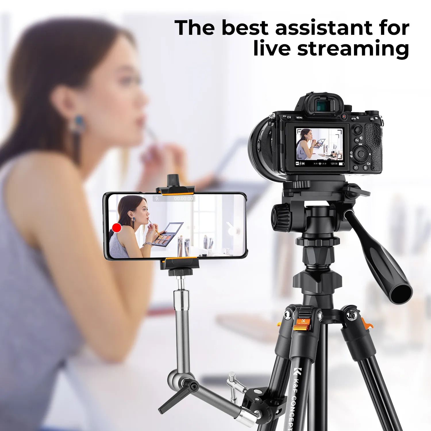 Portable Video Tripod: Lightweight, Foldable Tripod With Way Pan
