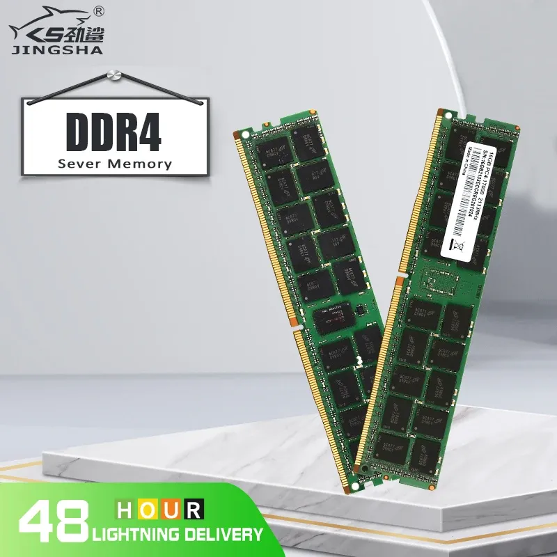 RAMS DDR4 8GB 16GB 4GB 32GB Sunucu Bellek 2400 2133MHz ECC REG PC42133P 2400T RAM Desteği X99 Anakart ve X99Dual Ana Kart